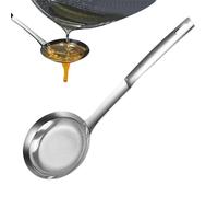 Fine Mesh Steel Colander Spoon | Multifunctional Strainer with Handle - Stainless Steel Colander with Handle, Household Food Strainer Spoon for Noodle, Grease