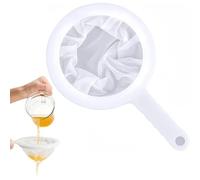 Fine Mesh Strainer, 200 Mesh Kitchen Sieve Plastic Household Sieve Fine Mesh, Sieves and Strainers with Non-Slip Handle, Food Filter, for Coffee, Jam, Fruits, Vegetable Straining Set, Flour, Yoghurt