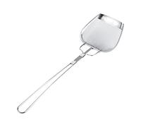 Fine Mesh Strainer Frying Utensil Stainless Steel Filter Spoon | Stainless steel rust proof; fine mesh filters oil residue; long handle; for fried chicken french fries dumplings