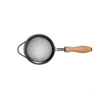 Fine Mesh Strainer Stainless Steel Kitchen Sieve with Beech Wood Handle for Pasta Rice Washing Juice Draining Tool M 29cm(M)