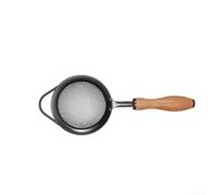 Fine Mesh Strainer Stainless Steel Kitchen Sieve with Beech Wood Handle for Pasta Rice Washing Juice Draining Tool M 29cm(S)