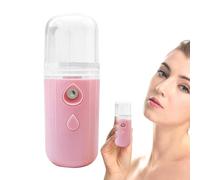 Fine Mist - Nano Spray Bottle, Compact Portable Mist | Mister Nano Atomization Facial Moisturizer with 30ml Visual Water Tank, USB Rechargeable Facial Steamer with