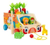 Fine Motor Skills Toy - Carrot Harvest Shapes Early Grade Sorting Game - Educational Development Toy for Children from 1 to 3 Years, for Preschool and Homeschool Learning
