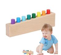 Fine Motor Skills Toys | Hand Coordination Training Toy - Insert Board with Colorful Wooden Sticks | for Boys and Girls Home Preschool Nursery