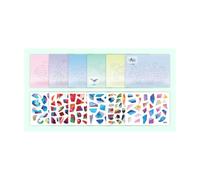 Fine Motor Sticker Art Set Ages 3+, Geometric Collage Picture Activity for Preschool Learning and Indoor Table Time Geometric Sticker Collage Activity Picture Cards Art Preschool Tabletop Indoor Color