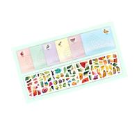 Fine Motor Sticker Art Set Ages 3+, Geometric Collage Picture Activity for Preschool Learning and Indoor Table Time Geometric Sticker Collage Activity Picture Cards Art Preschool Tabletop Indoor Color
