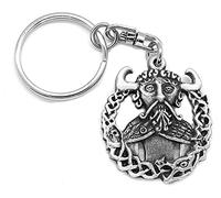 Fine Pewter Viking Trickster God Loki Keyring with Gift Pouch