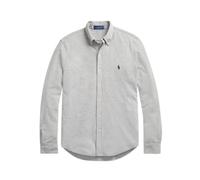Fine Piqué Cotton Shirt - male - Polo Ralph Lauren - Casual Shirts - Gray - S - Shirts S