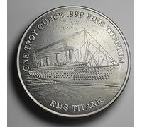Fine/Pure .999 TITANIUM Coin/Round/Bar. RMS Titanic. One Troy Ounce 31.1g. Investment/Bullion