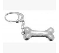 Fine Quality English Pewter Dog Bone Keyring, Lovely Gift Idea