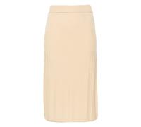 Fine Rib Merinos Beige Skirt - female - Joseph - Midi Skirts - Beige - L - Skirts L