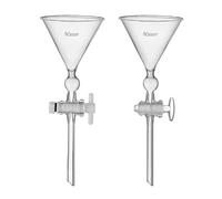 Fine sand separation funnel glass PTFE piston thickened triangular fine sand separation funnel 80/90/100/200mm(PTFE piston 80mm)