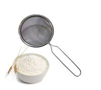 Fine Sieve Stainless Steel | 12 cm Kitchen Strainer for Flour & Icing Sugar | Flour Sieve with Handle for Baking | Setaccio A Maglia Fine | Tamiz De Acero Inoxidable | Rice Tea Home 2026