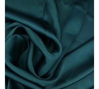 Fine Silky Soft Sateen Satin Georgette Dress Fabric Draping Lining - 45 Colours (1 Metre, Dark Teal Green 3040)