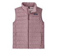 Fine Sleeveless Down Coat Recycled Fibers Mauve