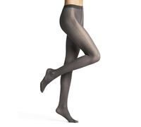 FALKE Women's Slick Skin 40 DEN W Ti Semi-Opaque Patterned 1 Pair Tights, Grey Flanell 3210, L