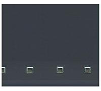 fine star ROLLER BLIND BLINDS CHROME SQUARE EYELET EDGE TRIMABLE WITH FITTING (GREY, WIDTH 90CM (35") X DROP 160CM (63"))