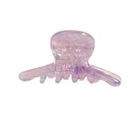 Fine Strand Grip, Mini Octopus Claw with Smooth Edge, Acetic Acid Fastener for Bangs, Compact Size Pearlescent Finish Accessory, Durable High Elasticity Spring for Non-Slip Daily Wear Purple
