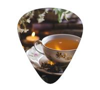 Fine Tea Bowl Patterned guitar picks - (thin/medium/thick) free to choose, suitable for all kinds of string instruments,