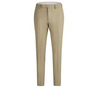 Fine Textured Stretch Suit Trousers in Polyester-Viscose Hechter Shape Fit Vert 98