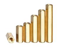 Fine Thread Brass Hex Column Standoff Support Spacers Pillar M8 M10 M12 (1,M12 x 0.5 x 80mm)