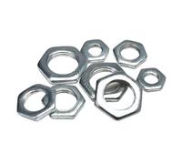 Fine Thread Thin Nut M6 M8 M10 M12 M14 M16 M18 Galvanized Iron White Hexagon Tooth Ultra-Thin Small Hexagonal Flat Nuts