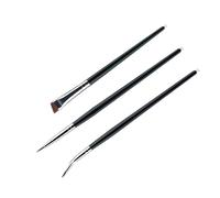 Fine Tip Angled Eyeliners Brushes With Wood Handle Makeup Brush For Detailed Looks Suitable For Various Occasion Beginner Makeup Brushes