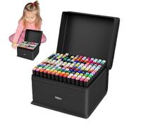 Fine Tip Marker, Creative Marker with Double Tip, 168 Colours, Craft Set for Adults and Children, Diary Design, Painting, Sketching, Drawing