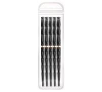 Fine Tip Nail Detail Brush 5 Pieces - Precise Pointer, Sizes 7/9/11/15/25mm Handled Wands For Gel Work, Slender Filament With Smooth Grip, Beauty Goods, Thin Shaper For Drawing, Sweeps And Swirls