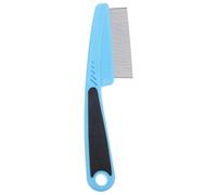 Fine Tooth Dandruff Hair Comb Stainless Steel Blue Styling | Hair and Pets, Plastic Handle, , Professional Use, Adult Women, Compact Grooming Tool