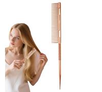 Fine Tooth Tail Comb | Detangling Brush with Parting Tip and Bristles for Volume | Lightweight Ergonomic Salon Detangling and Styling Tool for Mom and Girlfriend