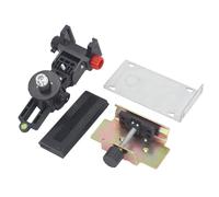 Fine Tuning Bracket for Leveler, L Shape Magnetic Rotating Support Base, Level Adapter with 4 Fine Tuning Knobs, 360 Degree Rotation for Wall and Telescopic Pole Mount, ABS and IRO