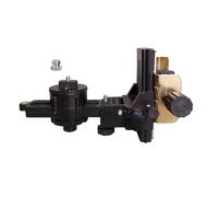 Fine Tuning Bracket Level Adapter, 360° Adjustable Support L Shape Pivoting Base with Clip Wall Ceiling Mounted for Surveying Equipment & Telescoping Poles