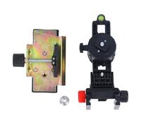 Fine Tuning Bracket Level Tool Adapter Multifunctional 360 Degree Rotation Telescoping Pole Cradle Head Adjustable Sturdy ABS Iron Material for Construction Roads Bridges