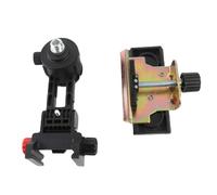 Fine Tuning Bracket Level Tool Adapter, Telescoping Pole Cradle Head with 360° Rotation & 10cm Multi - Directional Adjustment, ABS and Iron Leveling Stand Extension Pole Head for C