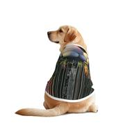 Fine Water Drop Dog Shirt Vest Dog Clothes- Breathable Cooling for Big Dogs, Sun Protection Comfort Wear for Golden Retriever, Husky, Alaska Outdoor Activities 3X-Large