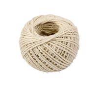 Fine White Cotton String 15 Metres Strong Lightweight Twine for Crafts, Garden, Parcel Wrapping, Tying & DIY Single Loose Roll in Display Box