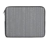 Fine White Line Ing Laptop Sleeve Case 13inch Shockproof Slim Computer Bag 10-17 Inch Traveling Carrying Laptop Briefcase for Women Men Waterproof Compatible with MacBook Air, Hp, Dell, Lenovo