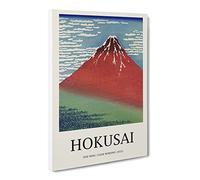 Fine Wind, Clear Morning By Katsushika Hokusai Canvas Print | Gallery Wrapped 30mm Frame Wall Art | 24x16 inches | Ready to Hang | Asian Picture | Living Room Bedroom Lounge Office