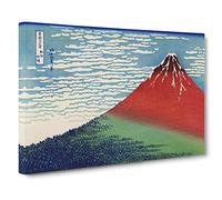 Fine Wind, Clear Morning By Katsushika Hokusai Canvas Print | Gallery Wrapped 30mm Frame Wall Art | 30x20 inches | Ready to Hang | Asian Picture | Living Room Bedroom Lounge Office
