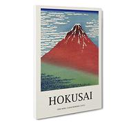 Fine Wind, Clear Morning Katsushika Hokusai Canvas Print | Gallery Wrapped 30mm Frame Wall Art | 30x20 inches | Ready to Hang | Asian Picture | Living Room Bedroom Lounge Office