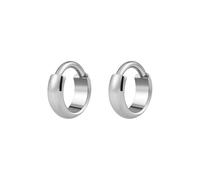 FINE4U 1 Pair Wide Chunky Conch Clicker Rings 8mm Cartilage Hoop Earrings Earlobe Nose Piercing Jewelry, ASTM F136 Titanium Cartilage Earrings for Women & Men, Body Implant Grade Nose Rings