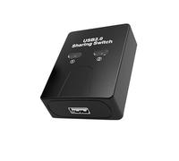 FINEANDENG USB2.0 Print Sharer Adapter 2 in 1 Out 2-Port USB B Printer Sharer Switcher for Laptops,Desktop Computers,Printers etc