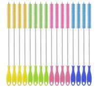 FINEASY 16Pcs Bottle Brush, 10 Inch Straw Cleaner Straw Brush Pipe Cleaners, 4-Color Nylon Wire, Cleaning Brush Suitable for Baby Bottle Plug Holes Tubes Coffee Machine