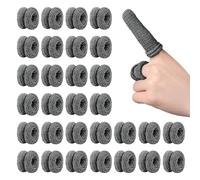 FINEASY 30 Pcs Finger Bandages, Finger Protectors Finger Stall Finger Bandages Tubular Finger Cots Thumb Bandage for Handling Gardening Work Kitchen Sports and Fitness Finger Protection (Black)