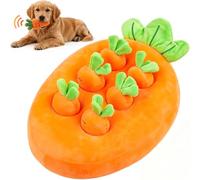 FINEASY AVCE 6 Carrots with Sound for Small Medium Large, Dog Licking Mat, Interactive Mental Puzzle Toy, Dogs, Occupation, Solitude, Set of Outdoor Dog Games