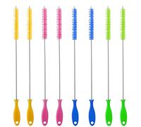FINEASY Bottle Brush, 10 Inch Straw Cleaner Straw Brush Pipe Cleaners, 4-Color Nylon Wire, Cleaning Brush Suitable for Baby Bottle Plug Holes Tubes Coffee Machine (8)