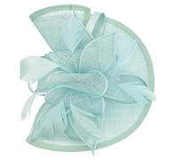 Finecy In Fascinator Wedding Hat for Women Headwear Ladies Race Royal Ascot Cocktail Tea Party Derby Hat with Headband and Clip (UK, Numeric, 4, 5, Baby Blue)