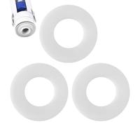 Finehenchi 3 Pack White Silicone Flush Valve Seal, Compatible with Geberit, Ideal Standard SV01967, 63mm OD, 33mm ID, 3mm Thick, DIY Repair Kit