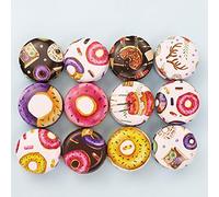 FineInno 12pcs Mini Tinplate Box, Empty Tin Jars Round Aluminum Cans Aromatherapy Metal Tins with Lids Small Candle Jars Containers Balm,Stud Organizer